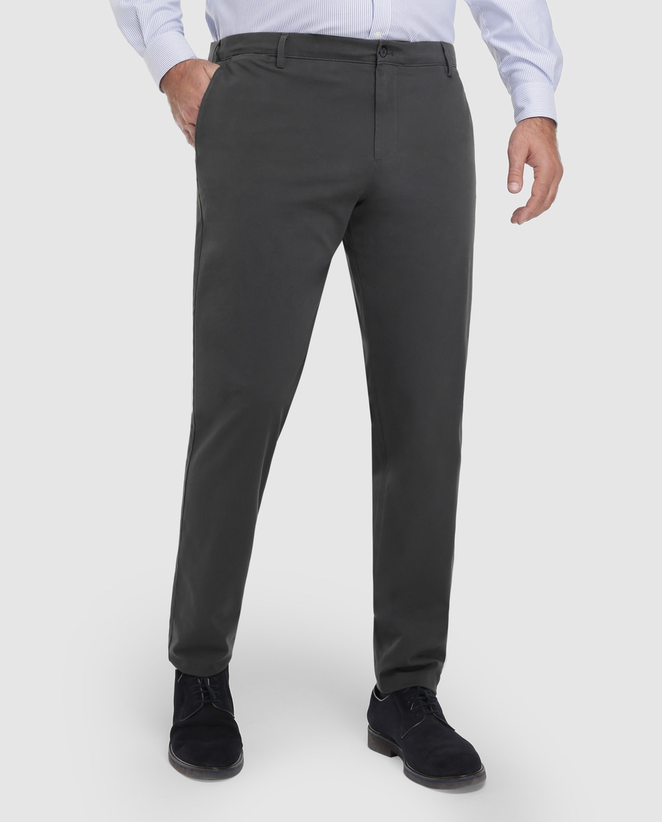 Мужские брюки чинос Smart 360 серого цвета, большие размеры Dockers, серый