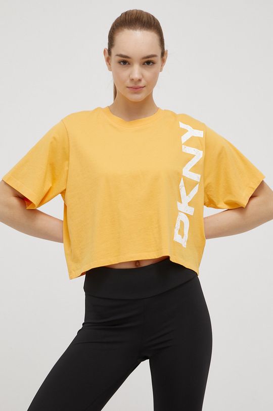 

Хлопковая футболка Dkny DP1T8459 DKNY, оранжевый