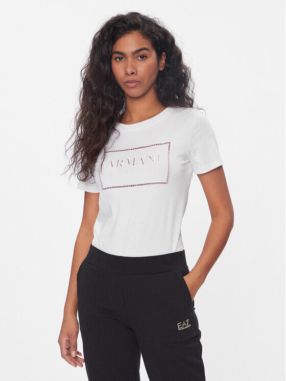 

Футболка стандартного кроя Armani Exchange, белый