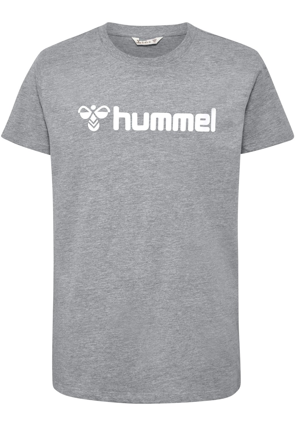 Футболка с принтом Logo Kids Unisex Hummel, цвет grey melange