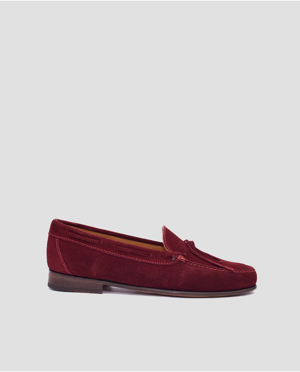 цена Мужские красные кожаные мокасины Mr. Mac Shoes, бордо