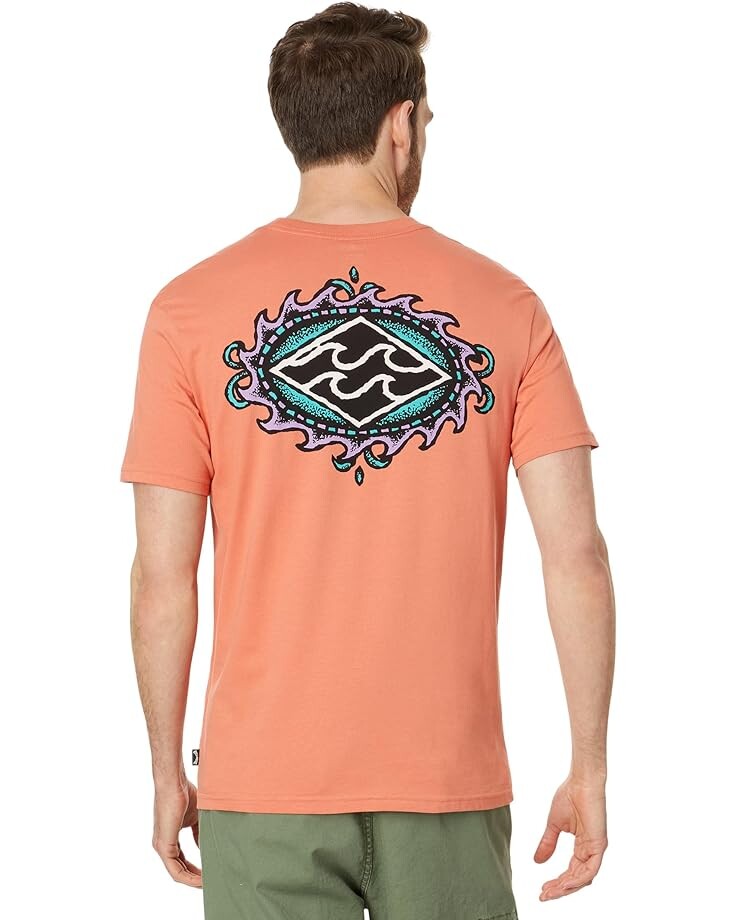 

Футболка Billabong Crayon Wave, цвет Coral