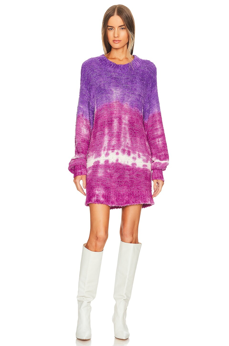 Свитер Isabel Marant Etoile Happy Crew, цвет Purple & Fuchsia