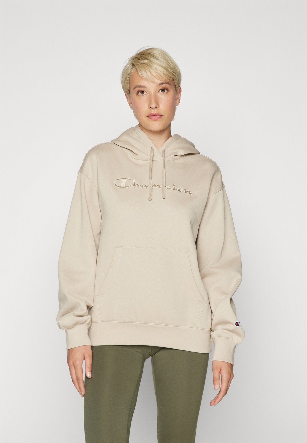 

Толстовка с капюшоном ICONS HOODIE TONAL LOGO LARGE Champion, бежевый
