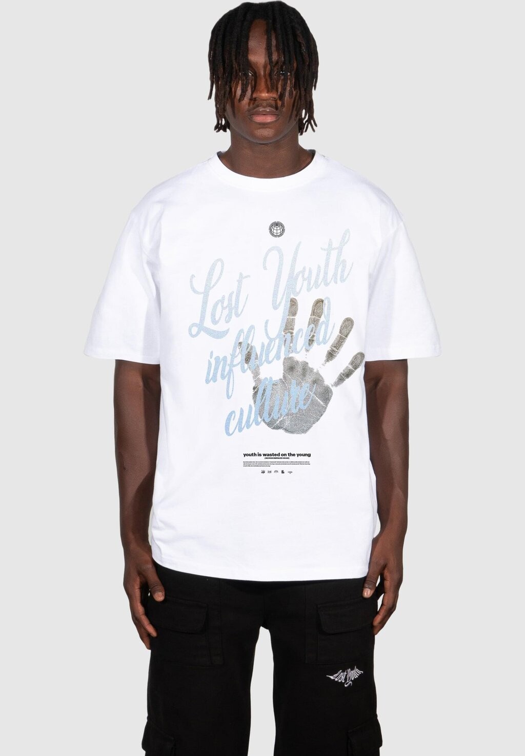 

Футболка с принтом Herren Tee Influenced V Lost Youth, белый