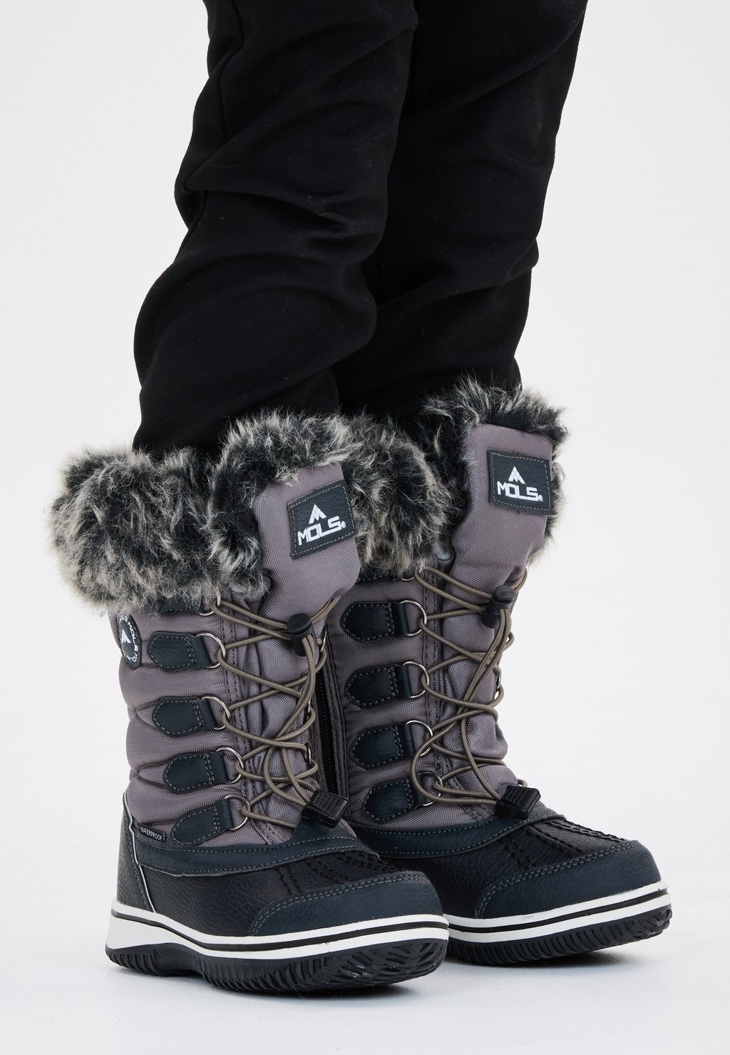 Снегоступы/зимние ботинки Mols, цвет smoked pearl зимние ботинки mols rabon