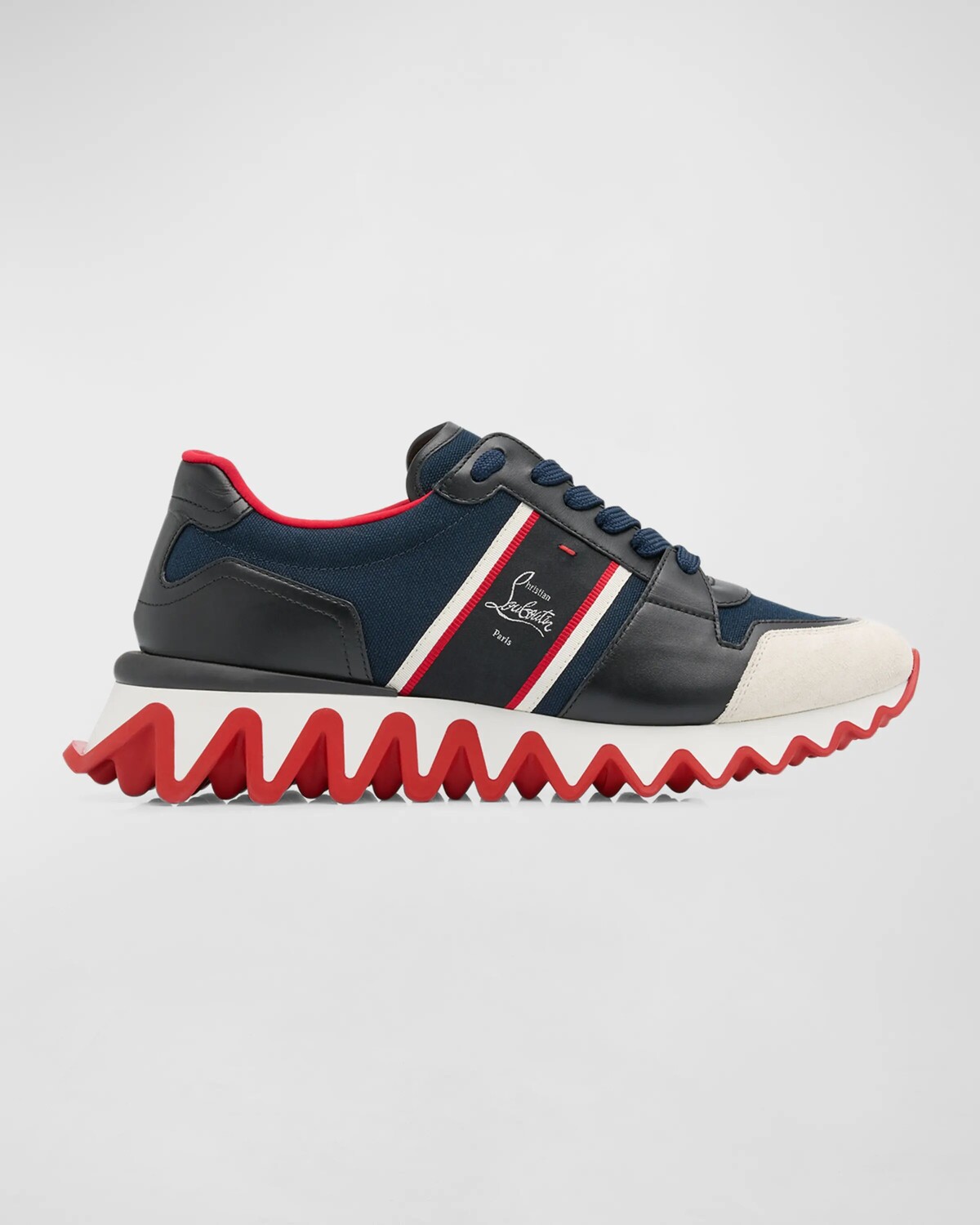 

Мужские парусиновые кроссовки Nastroshark для бега Christian Louboutin, цвет Version Navy
