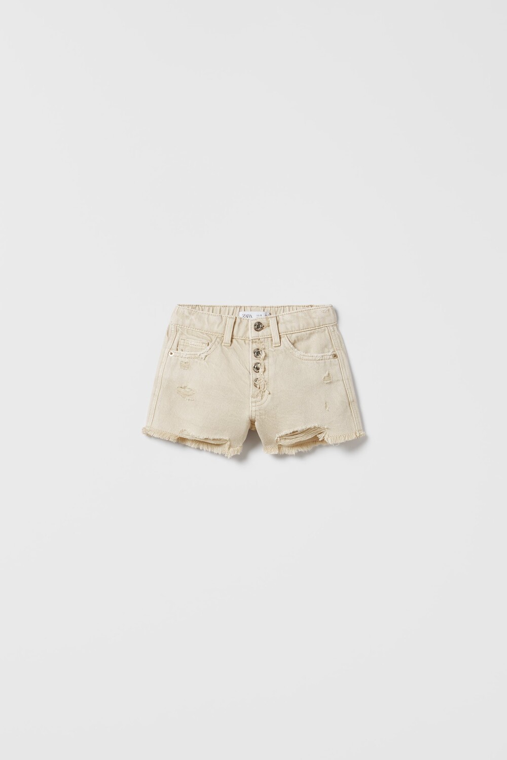 

Шорты из денима с запахами Zara, бежевый