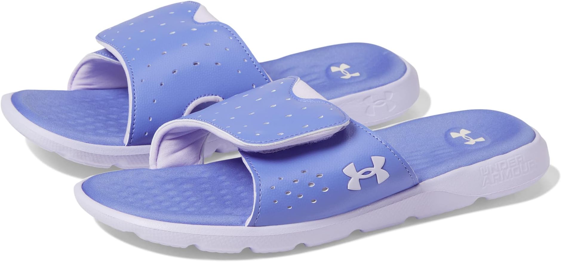 

Сандалии Under Armour Ignite Pro Slide, цвет Baja Blue/Nebula Purple/Nebula Purple