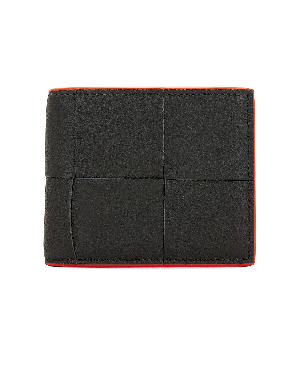 

Кошелек Bottega Veneta Cassette Bi Fold, цвет Dark Green & Orange