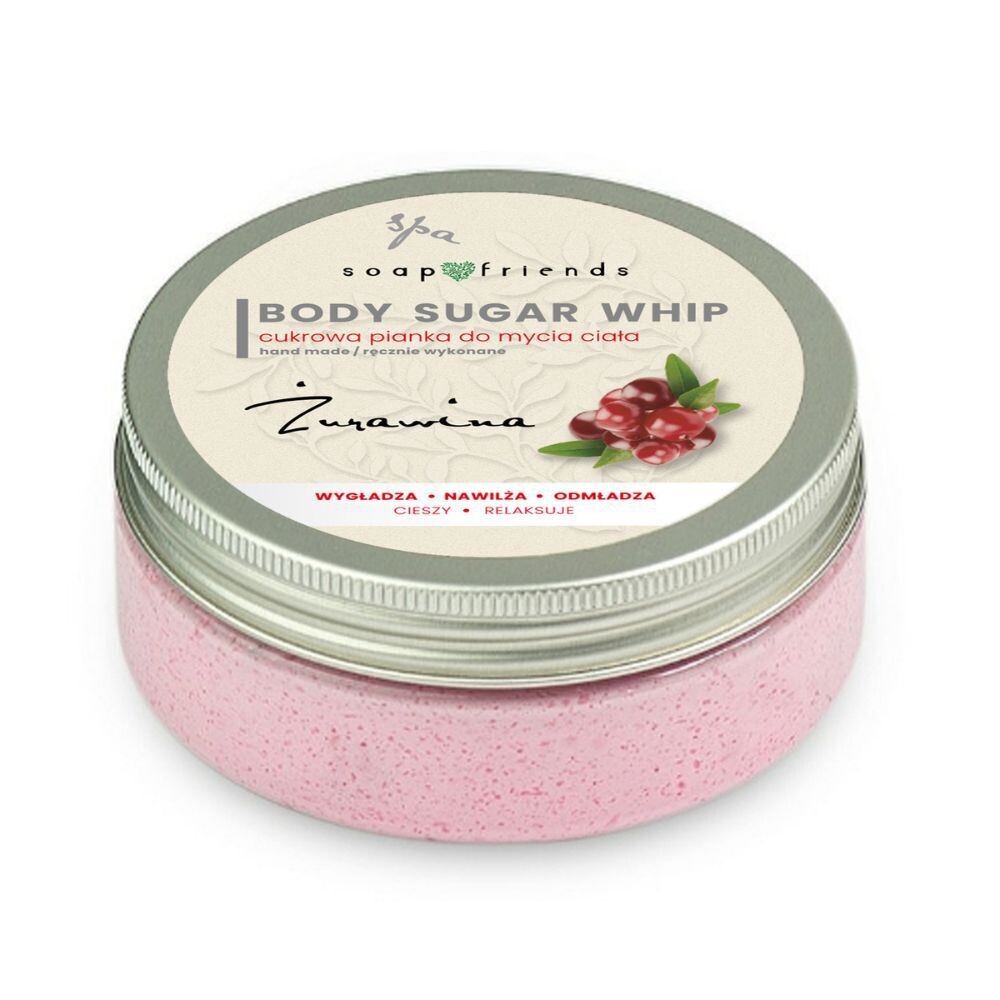 

Пенка для мытья тела с клюквой и сахаром Soap&Friends Body Sugar Whip, 200 гр