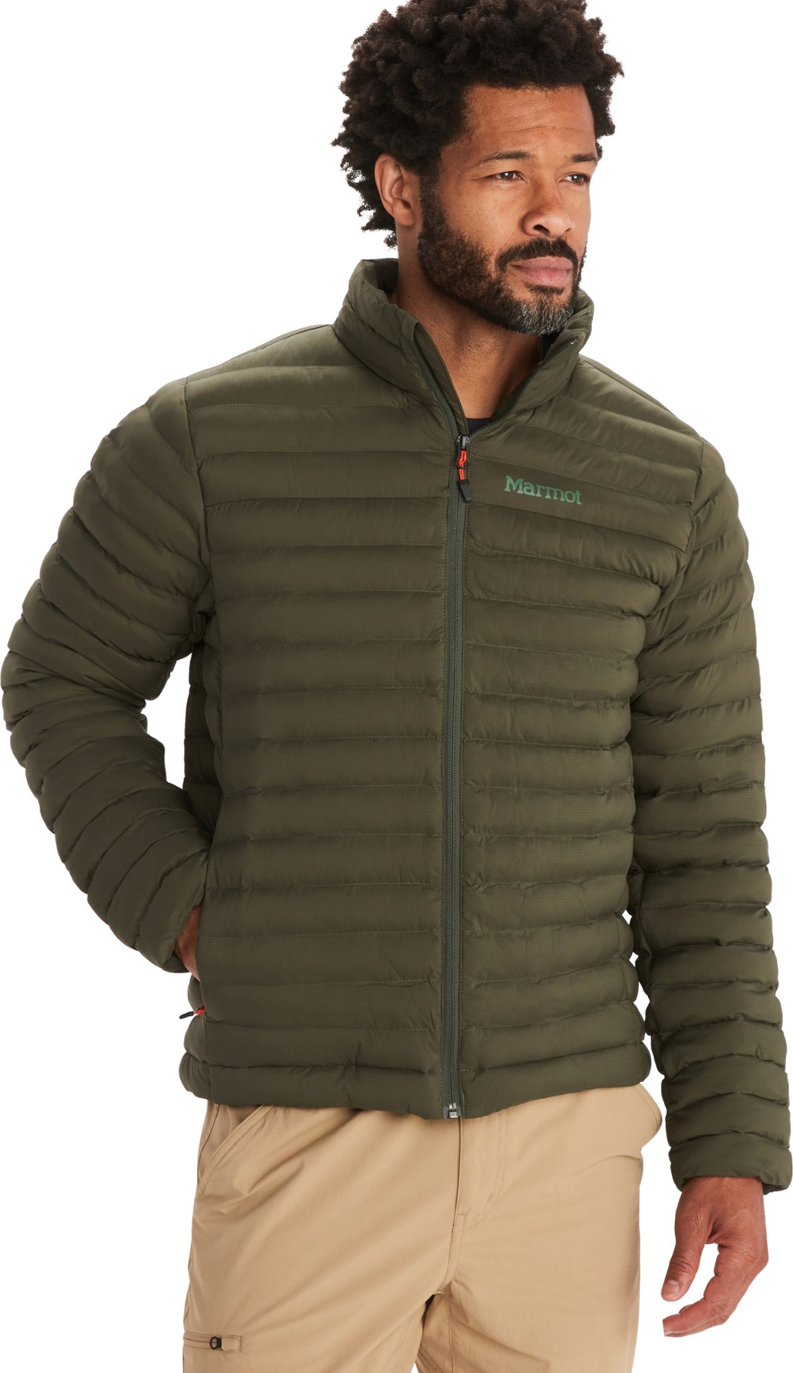 Утепленная куртка без перьев Echo — мужская Marmot, зеленый куртка oysho 3m thinsulate ski padded чёрный