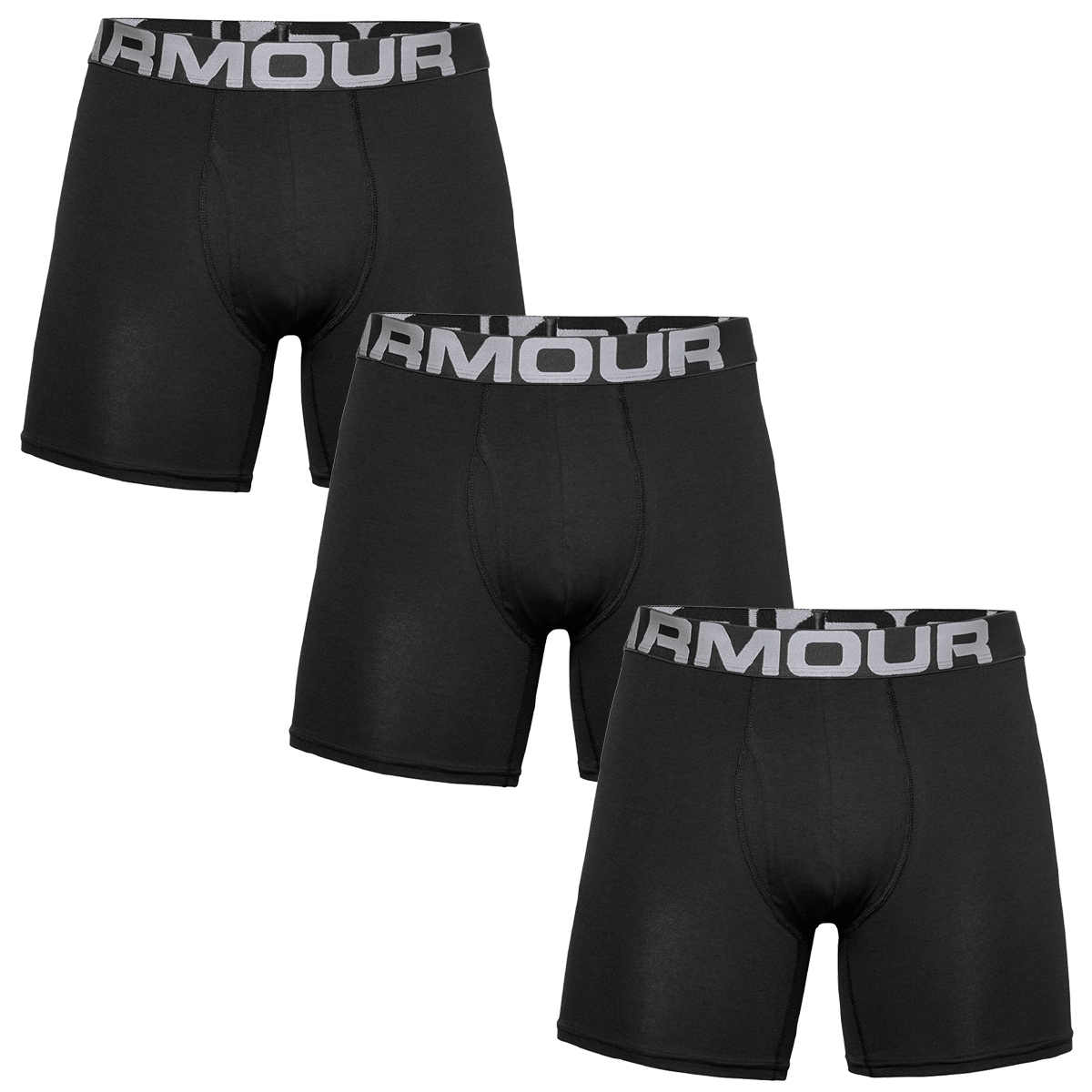 

Боксеры Under Armour Boxershorts Charged Cotton 6in 3 Pack, черный