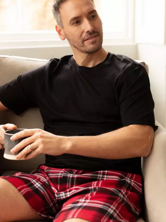 

Шорты Cyberjammies Louis Check Pyjama, красный