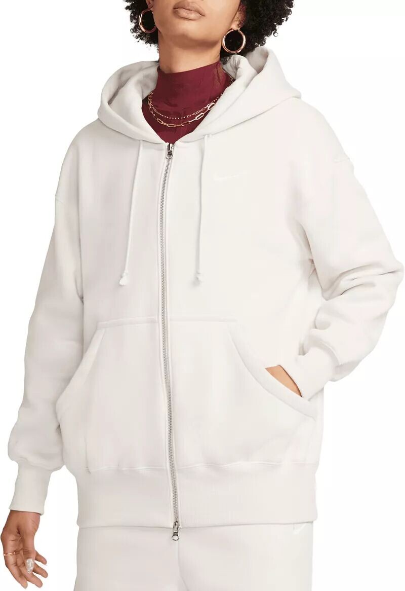 

Женская объемная худи с молнией во всю длину Nike Sportswear из флиса Phoenix