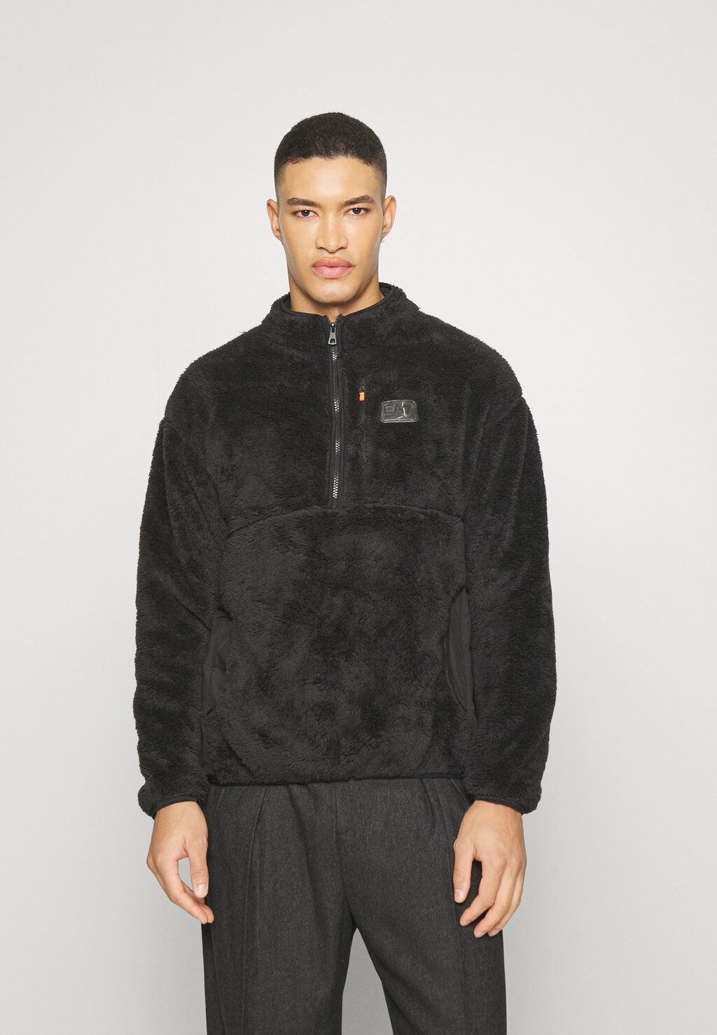 

Флисовый джемпер EA7 Emporio Armani, черный