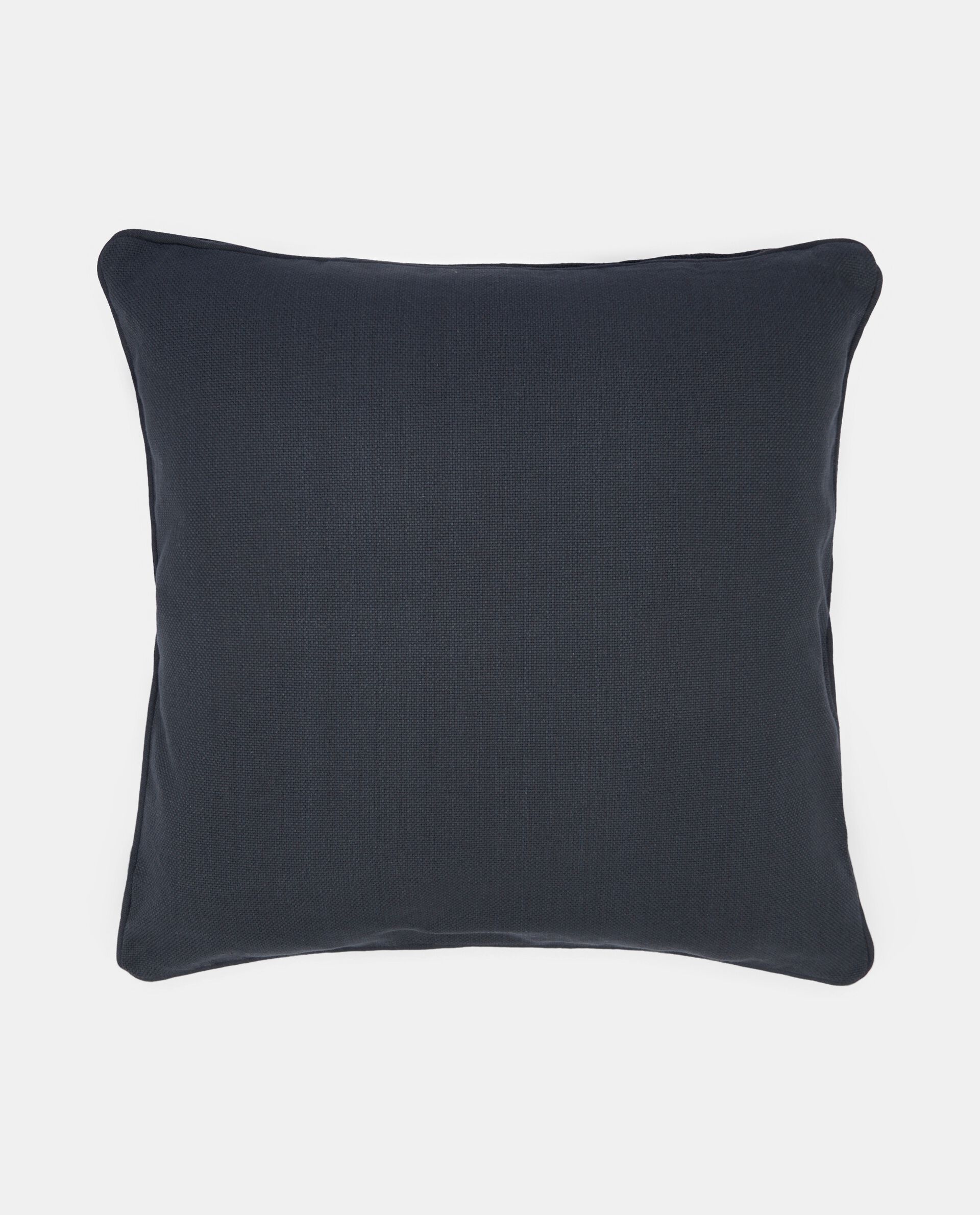 Однотонный чехол на подушку из чистого хлопка, черный чехол на подушку из хлопка из коллекции slow motion electric blue 45х45 см