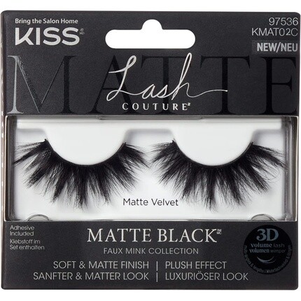 

Lash Couture Matte Black 02 Черный матовый бархат, Kiss