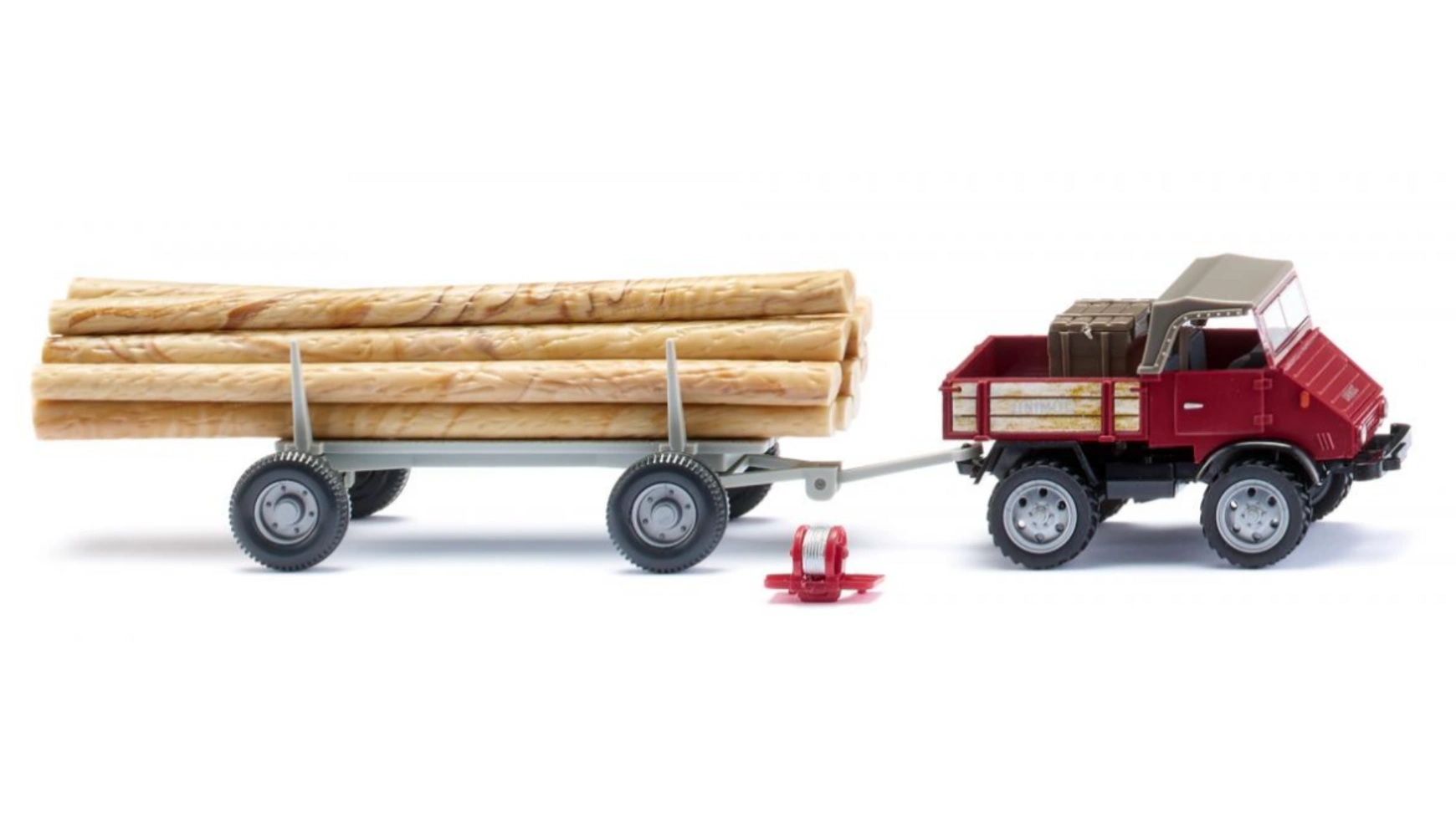 Wiking 1:87 Unimog U 411 с длинномерным прицепом коричнево-красный картина на осп лесной комбайн машин для лесного хозяйства машина лесозаготовки 125 x 62 см