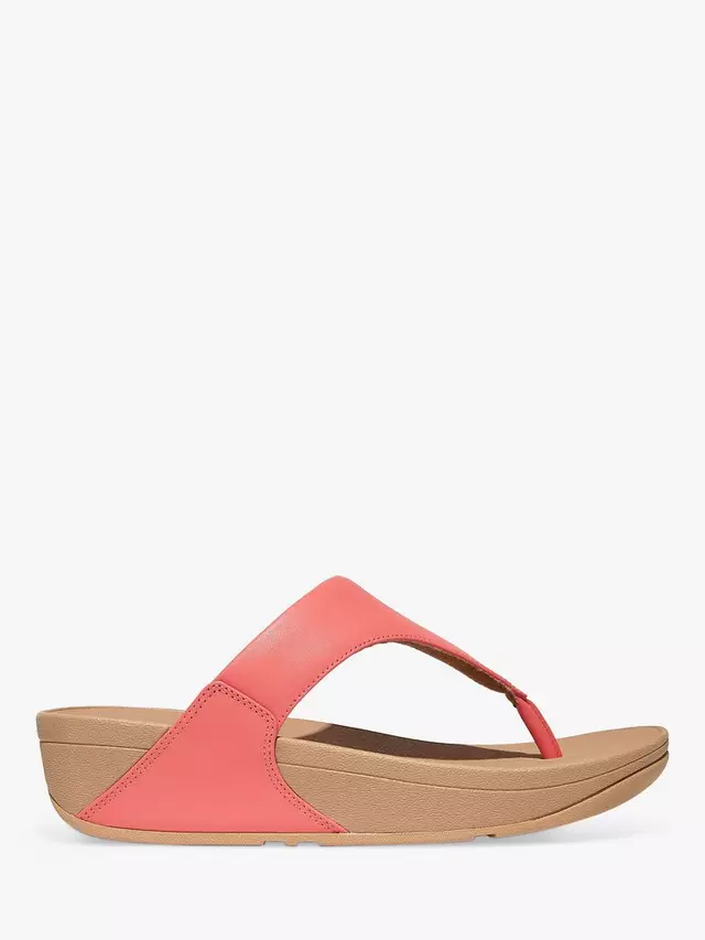 

Шлепанцы FitFlop Lulu leather, цвет rosy/coral