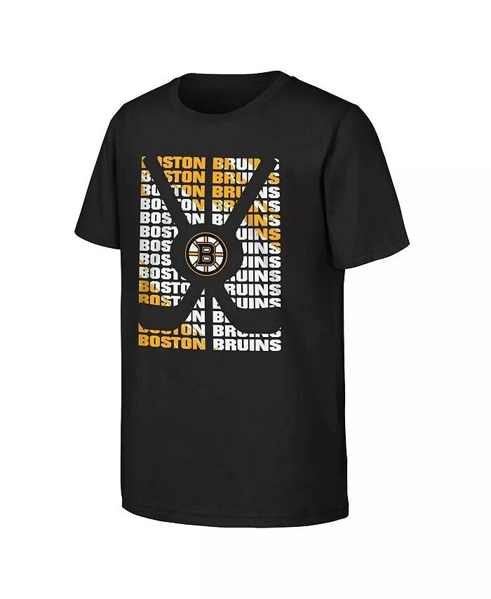 

Черная футболка Big Boys Boston Bruins Box Outerstuff, черный
