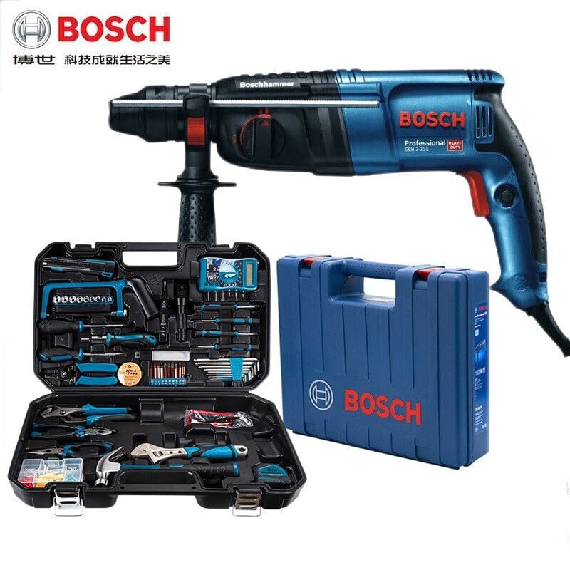 Ударная дрель с электрическим молотком Bosch GBH2-26DRE/E, многофункциональная легкая ударная электродрель вперед и назад, высокая мощность