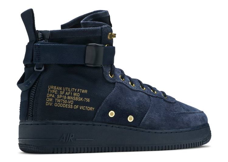 Nike SF AIR FORCE 1 MID OBSIDIAN CDEK.Shopping