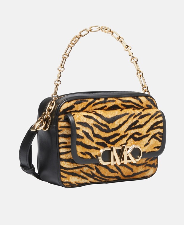 

Кожаная сумка-мессенджер Michael Michael Kors, оранжевый