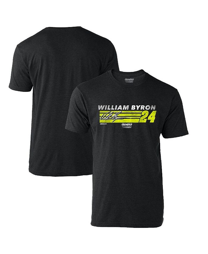 

Мужская футболка Richard Childress Racing Team Collection Heather Charcoal William Byron Hot Lap Hendrick Motorsports Team Collection, черный