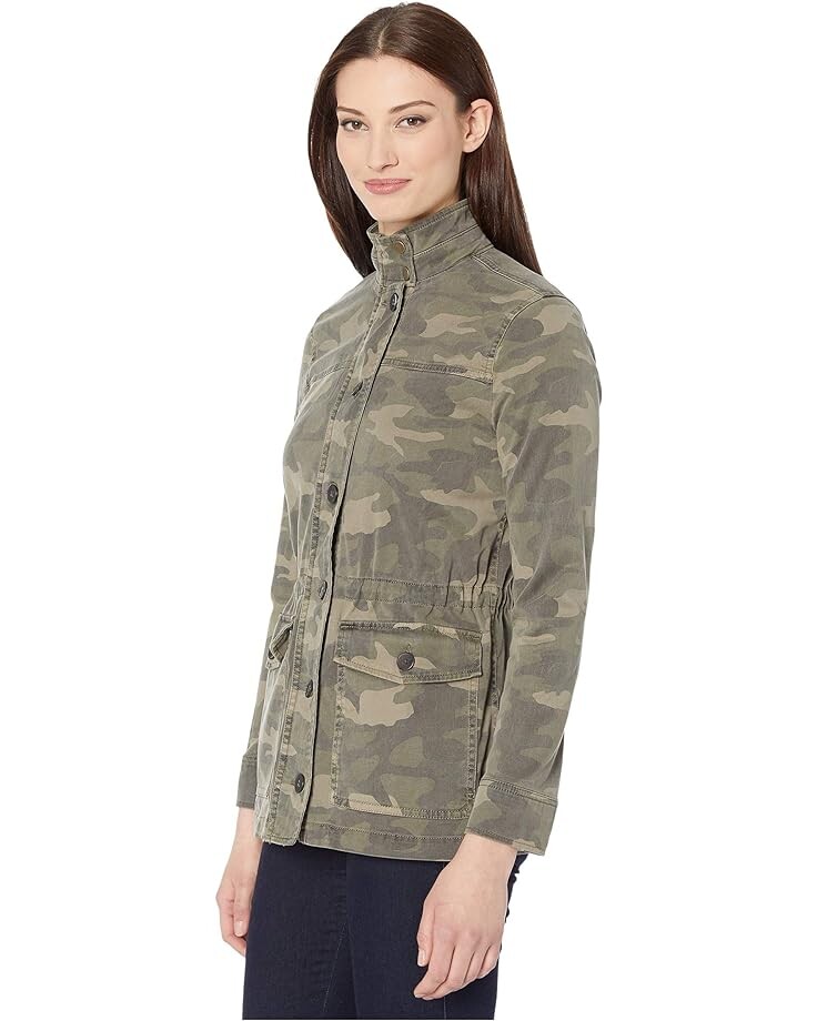 

Куртка Lucky Brand Long Sleeve Button-Up Two-Pocket Camo Utility Jacket, цвет Green Multi
