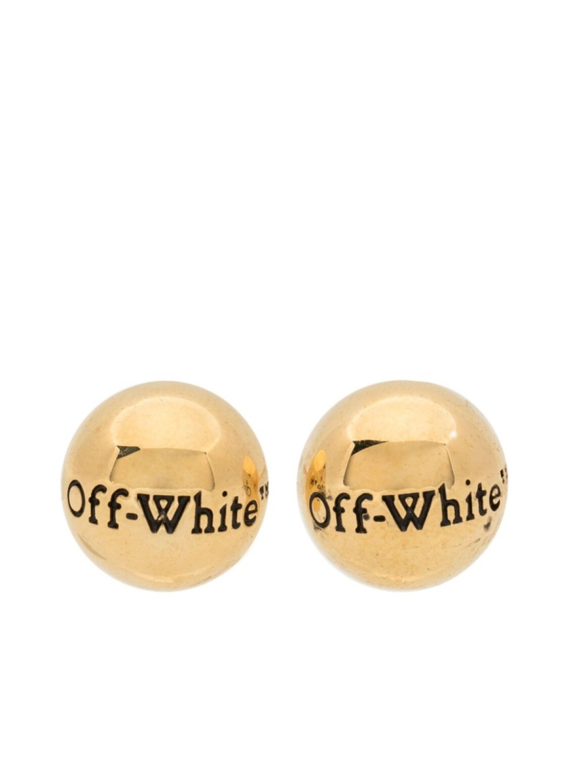 

Серьги с логотипом Off-White, золотой