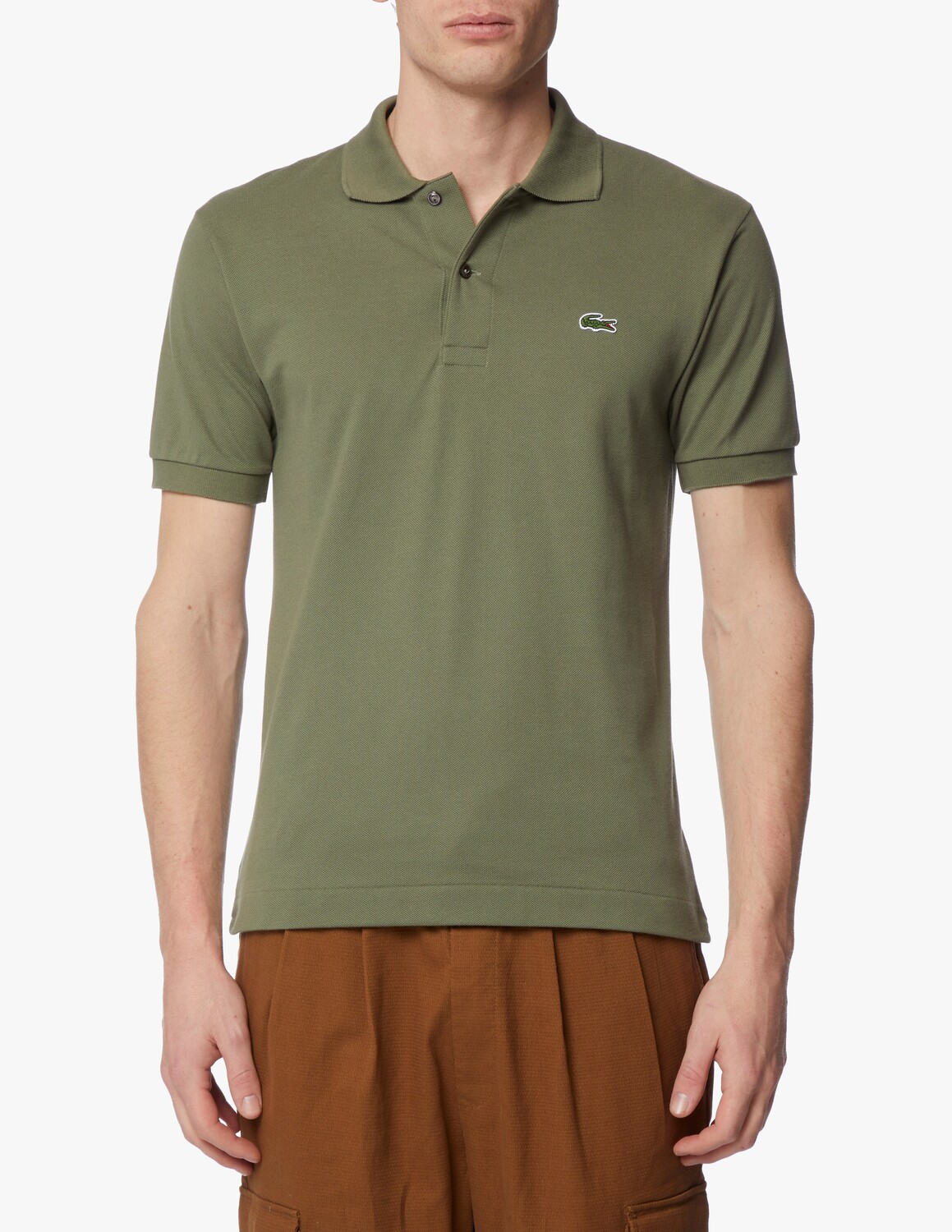 

Классическая рубашка-поло с короткими рукавами Lacoste, зеленый