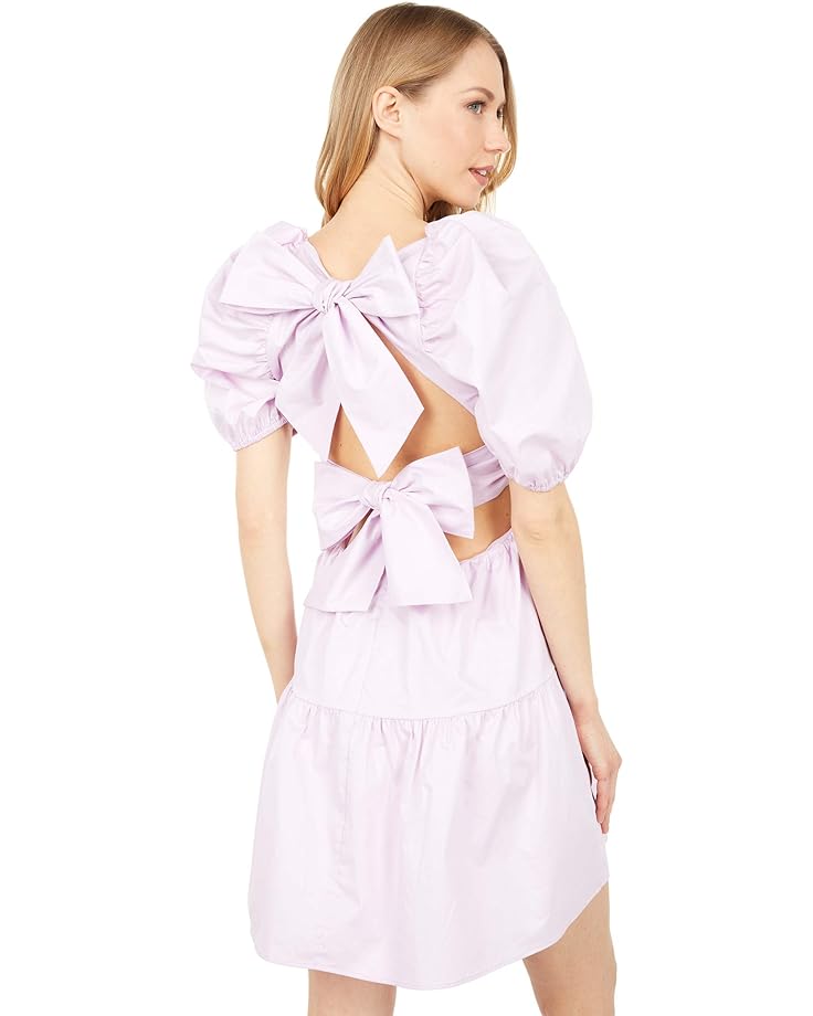 Платье Bardot Tiered Mini Dress, цвет Lilac