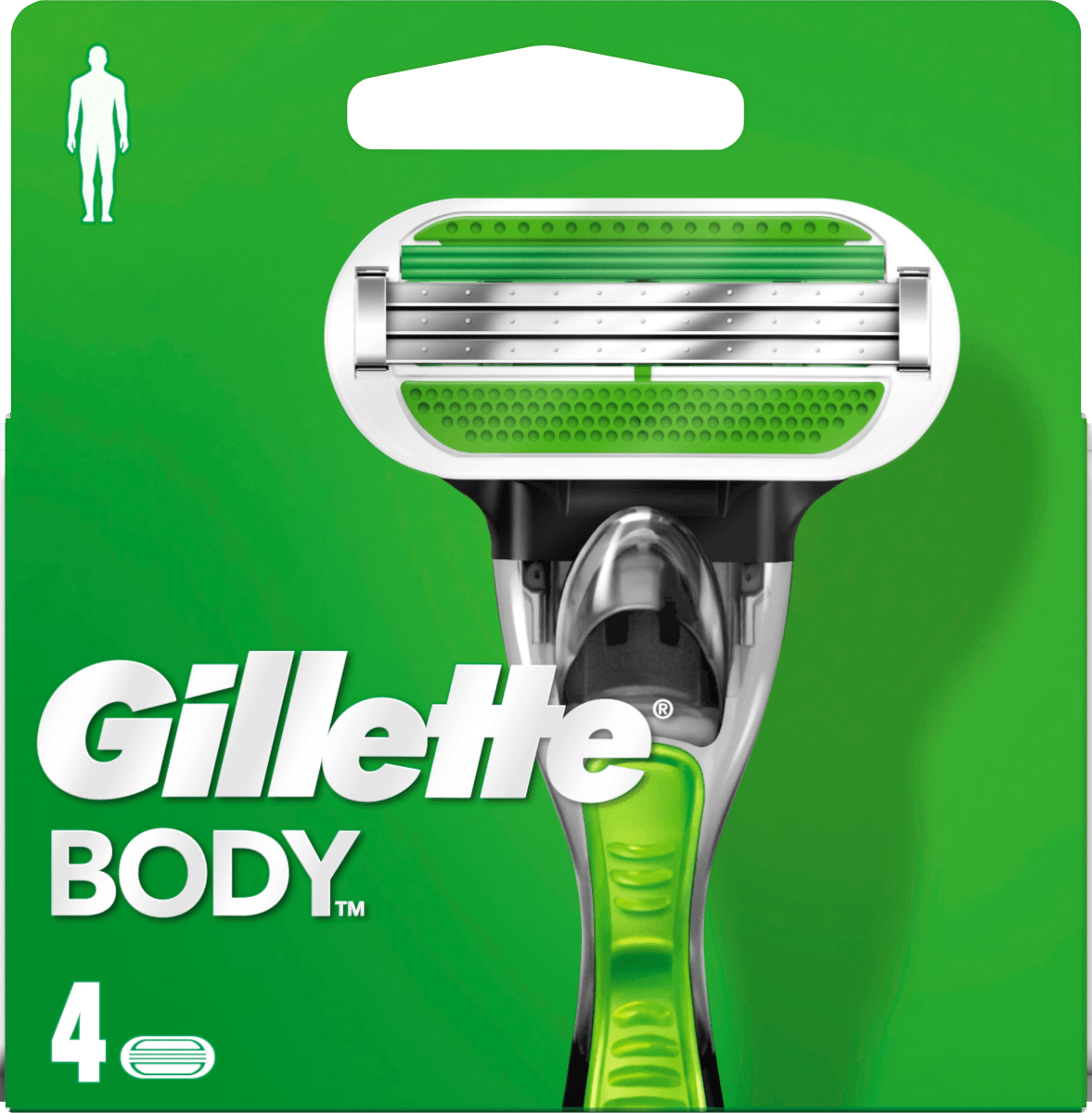 Лезвия для бритвы корпус 4 шт. Gillette