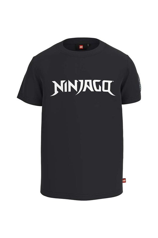 

Детская хлопковая футболка Lego x Ninjago, черный