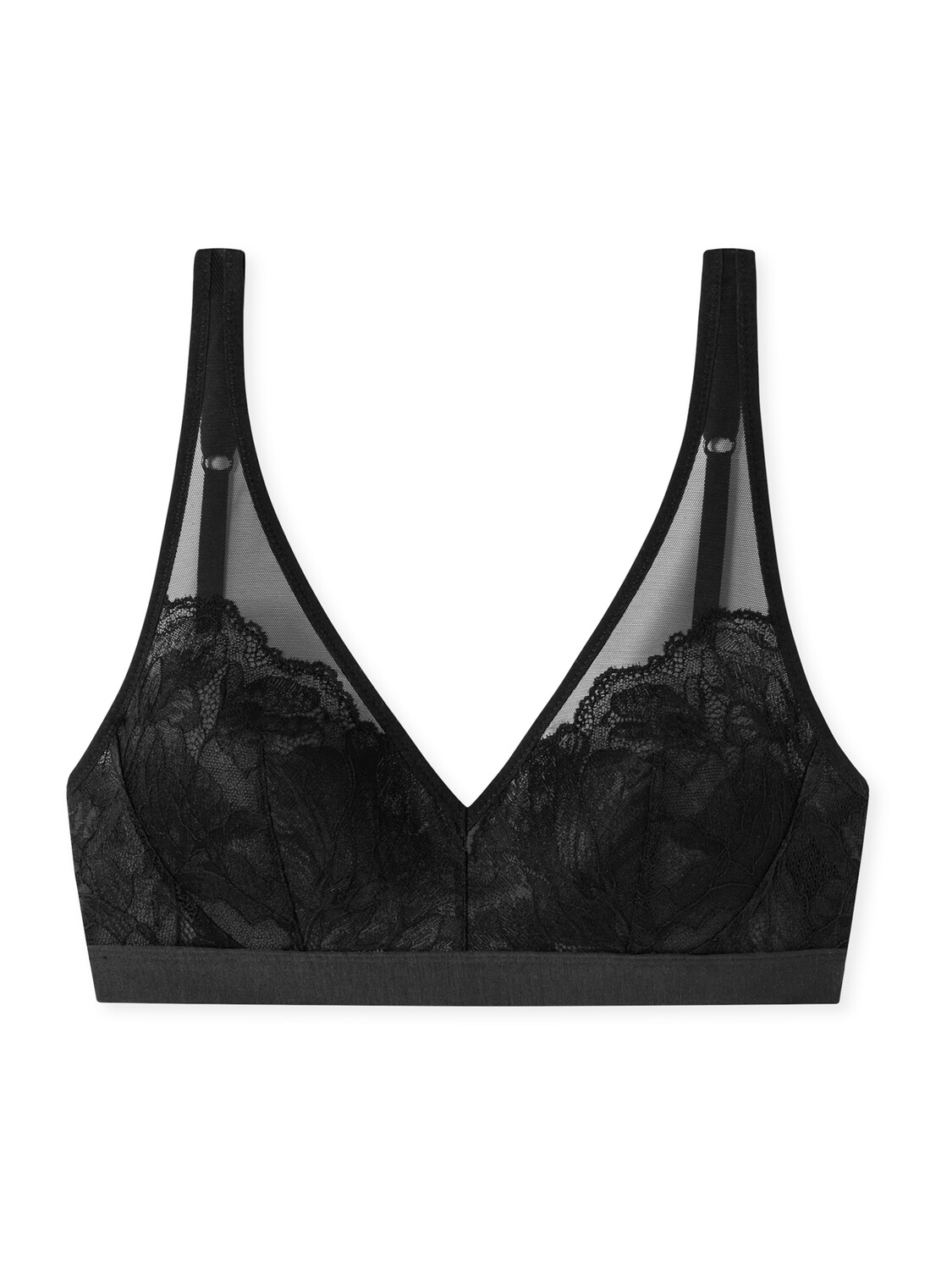 

Бюстгальтер без косточек Schiesser Modal & Lace, черный