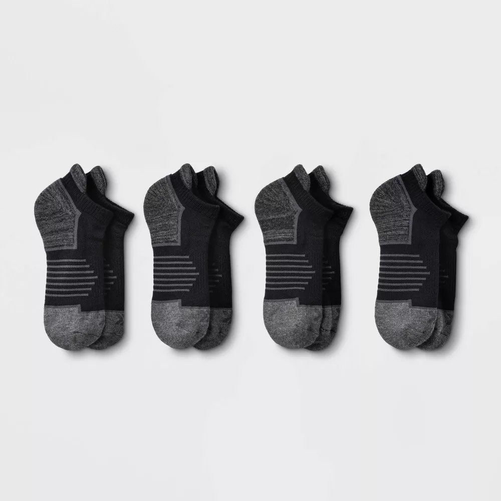 

Женские спортивные носки Active Accents Cushioned увеличенного размера, 4 пары, без язычка, All In Motion, цвет Black