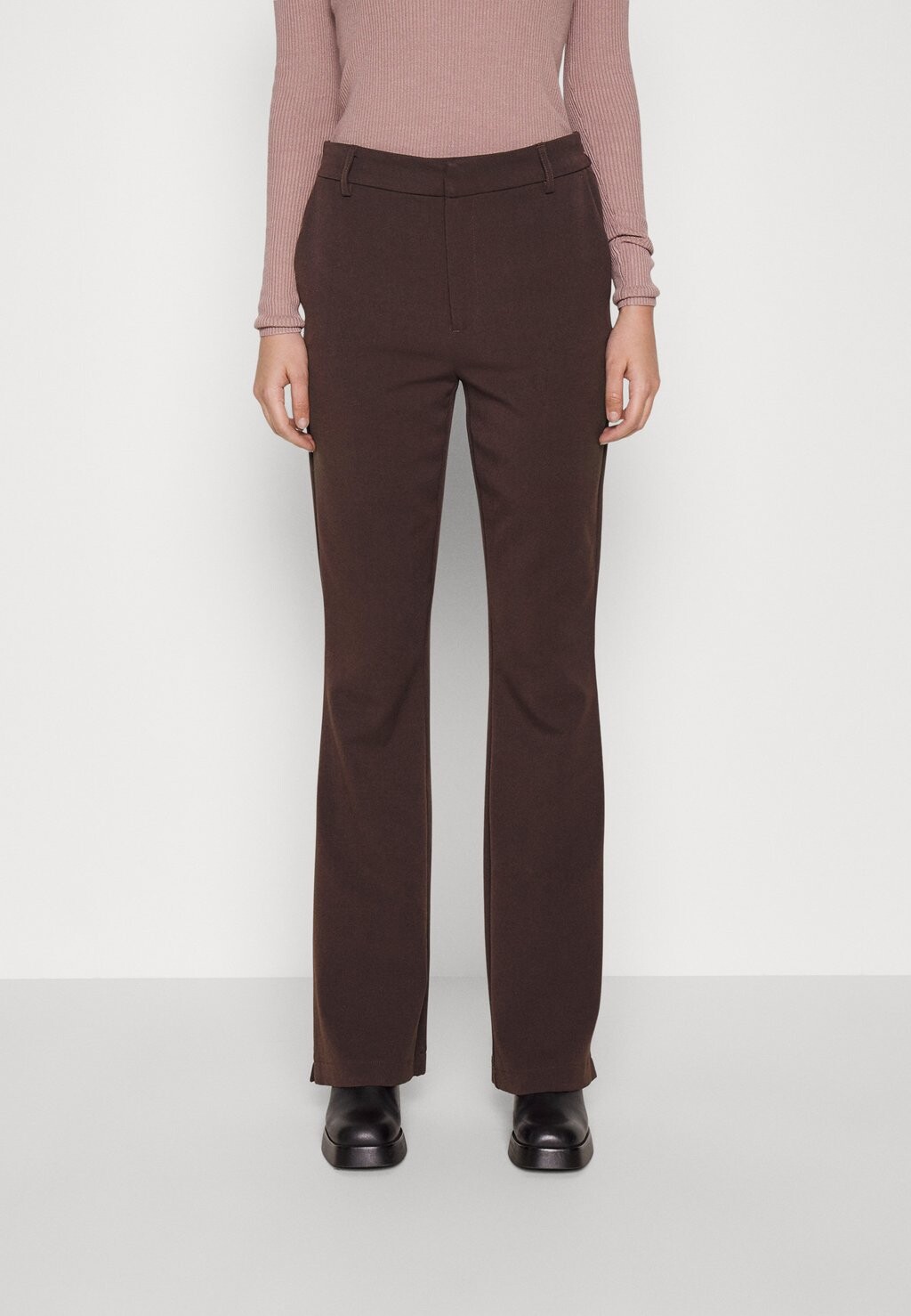 

Брюки Object Objmisa Flared Pant, коричневый