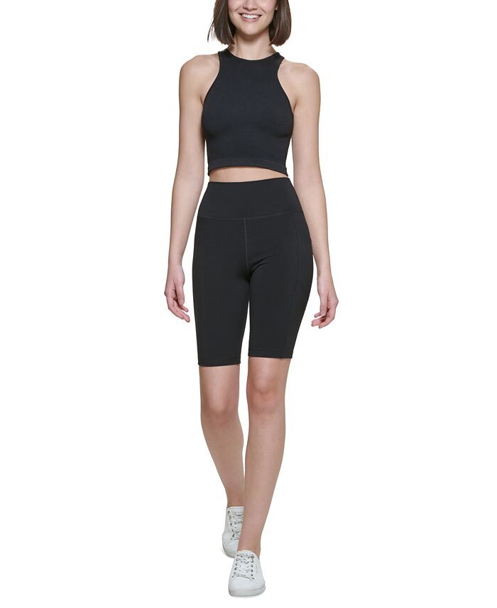

Женский укороченный топ Calvin Klein, цвет Black