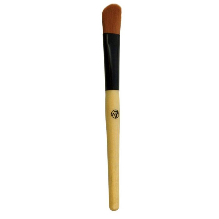 Косметическая кисть Brocha angulada de base de maquillaje W7, Marrón кисть isadora foundation brush для нанесения тонального крема