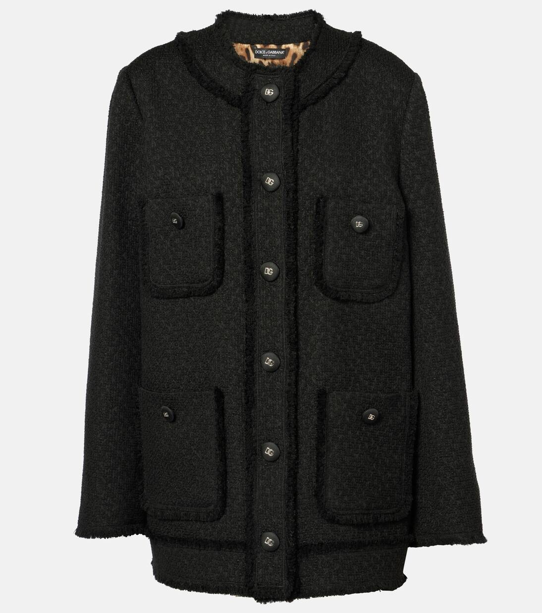 

Твидовый пиджак Dolce&Gabbana, черный