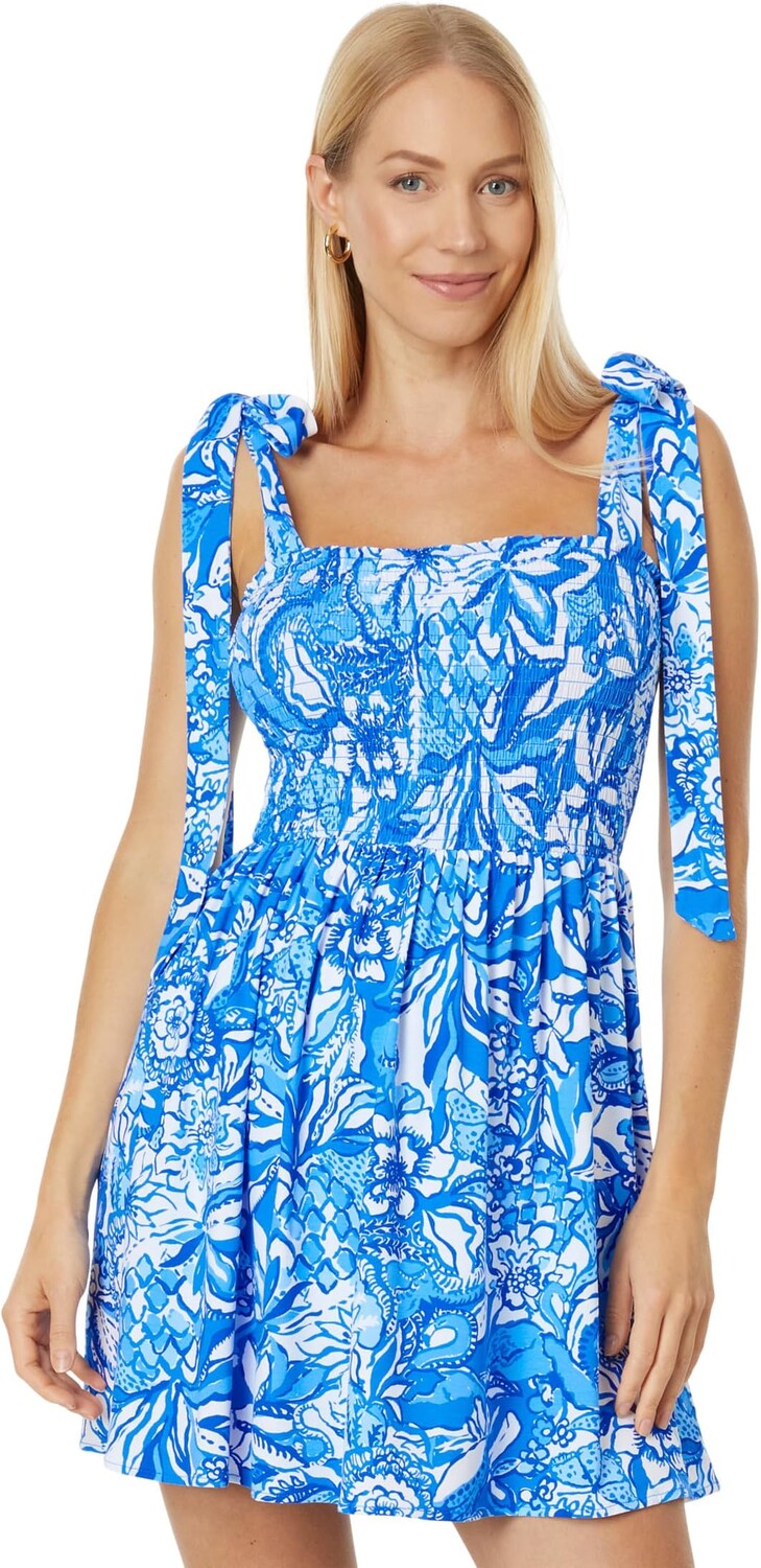 

Ривера комбинезон Lilly Pulitzer, цвет Blue Tang Flocking Fabulous
