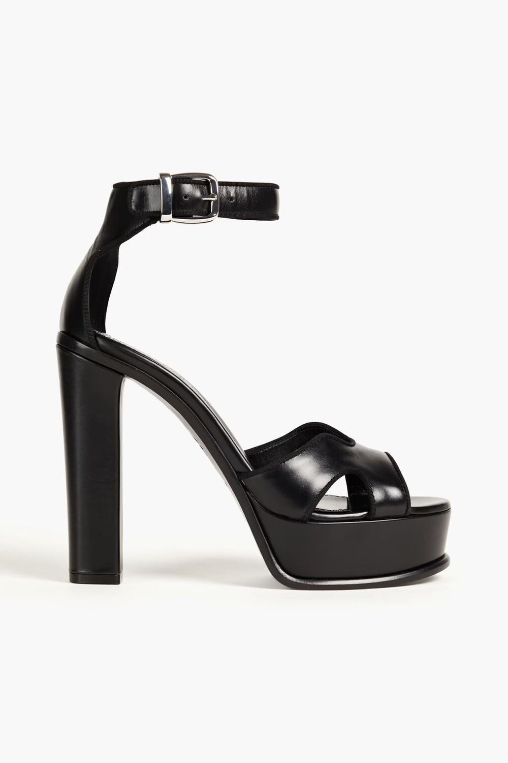 

Кожаные босоножки на платформе Butterfly Alexander Mcqueen, черный