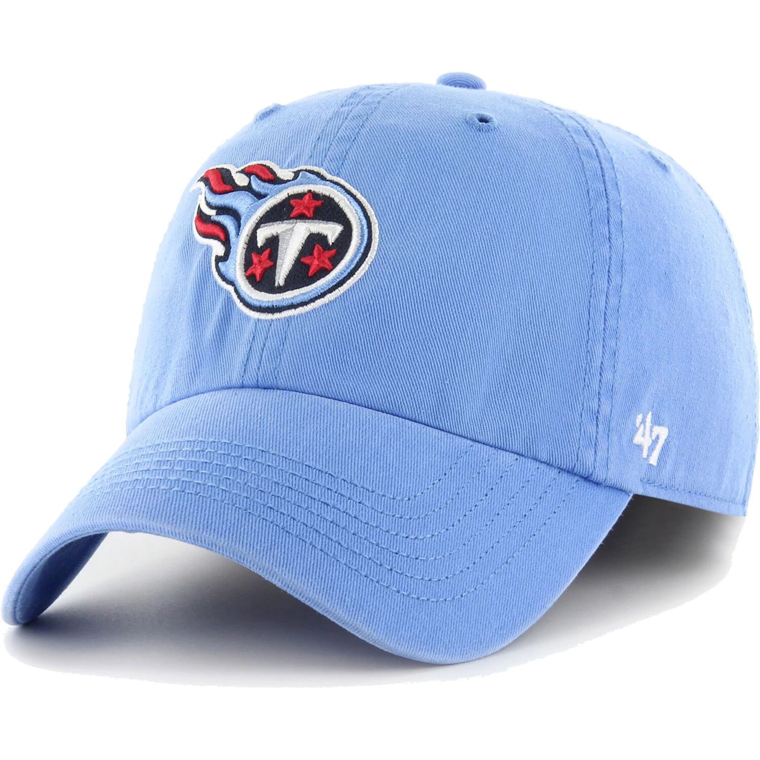 цена Мужская голубая приталенная шляпа с логотипом франшизы Tennessee Titans '47