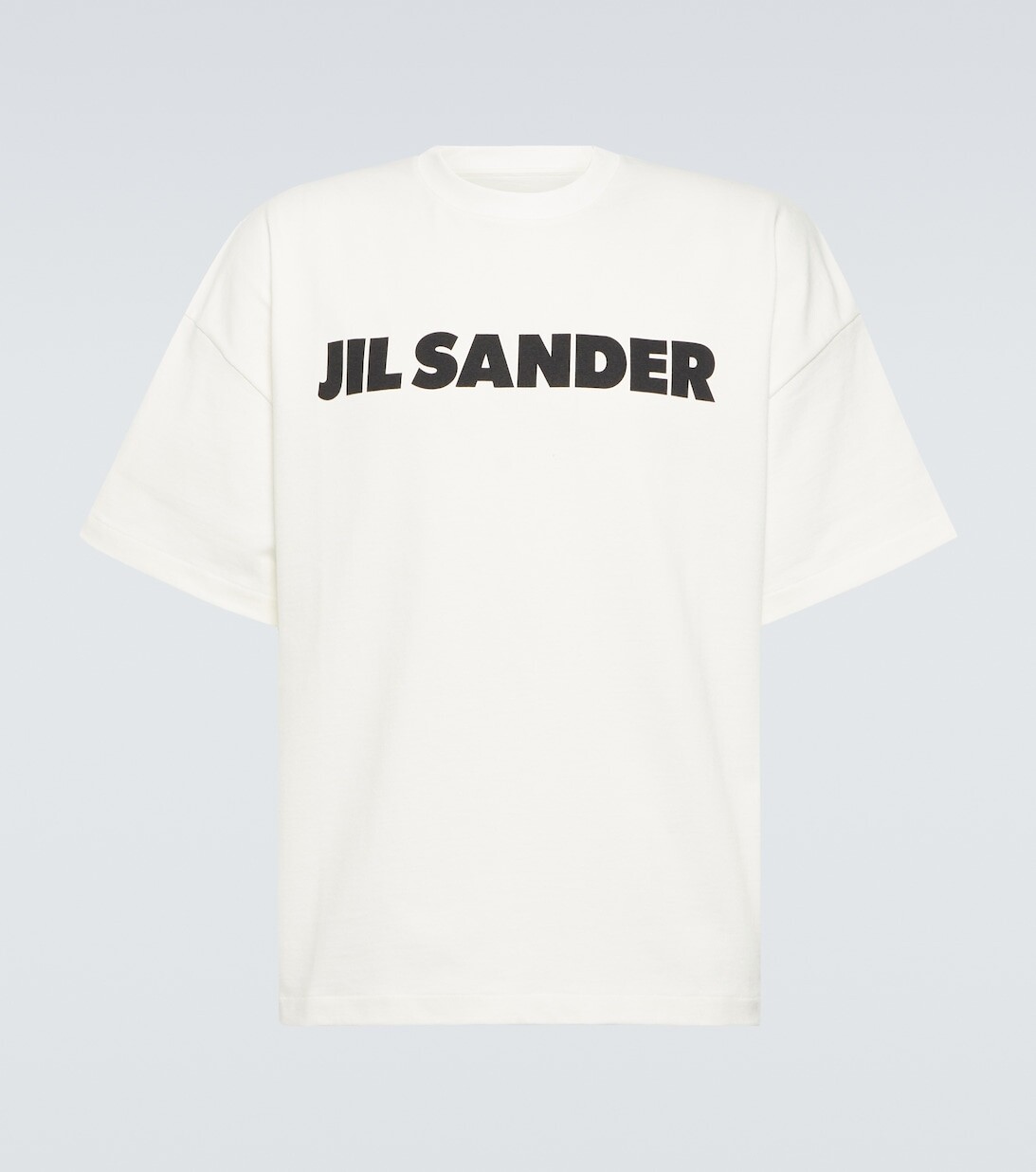

Футболка из хлопкового джерси с логотипом Jil Sander, белый
