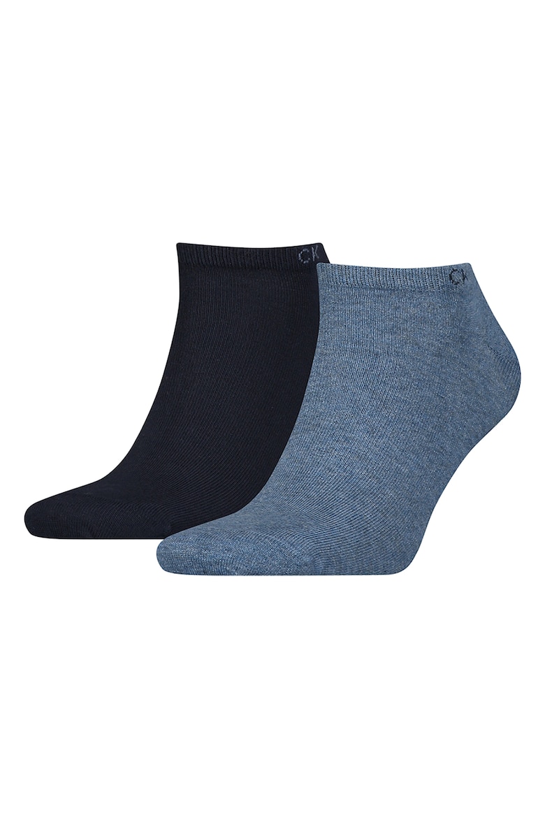 Хлопковые носки до щиколотки – 2 пары Calvin Klein, синий 2 пары партия женские хлопковые носки до щиколотки