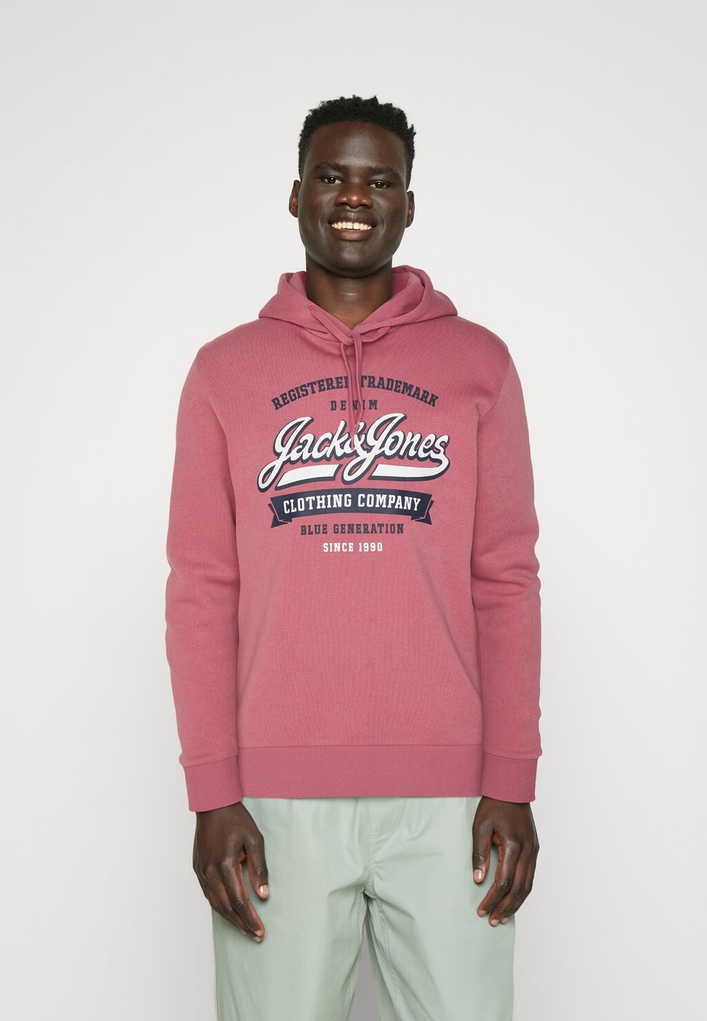 

Толстовка с капюшоном Jjelogo Hood Jack & Jones, цвет rot