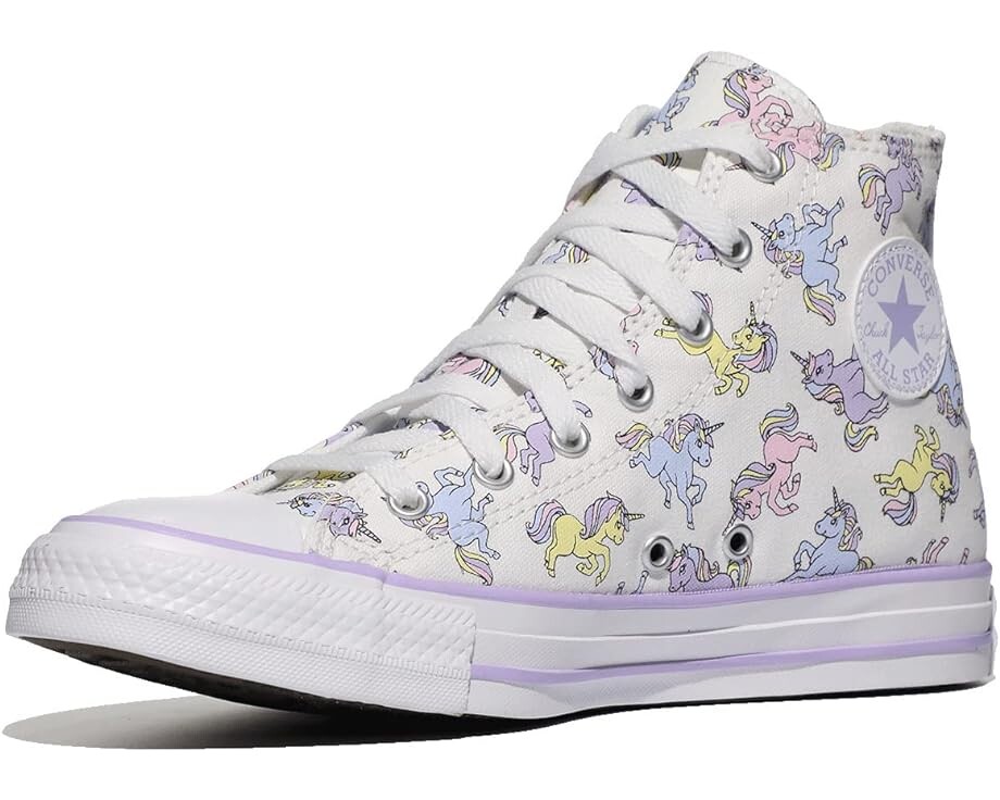 Кроссовки Converse Ctas Hi White, цвет Moonstone Violet низкие кроссовки converse low ctas hi белый