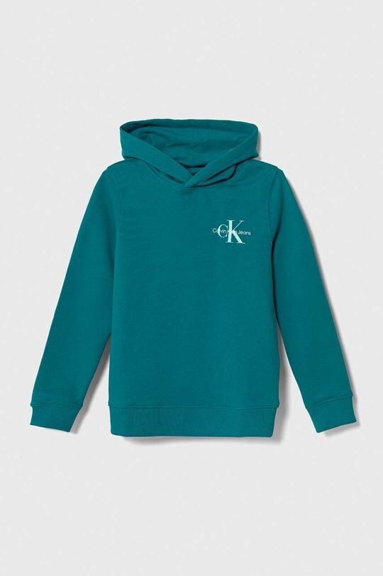 

Calvin Klein Jeans Детская хлопковая толстовка, бирюзовый, Зеленый