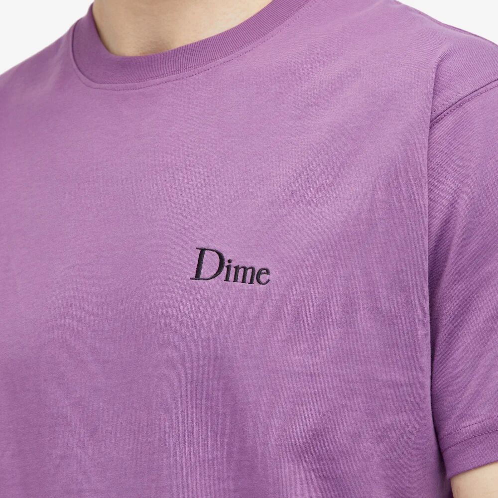 цена Dime Классическая футболка с маленьким логотипом, фиолетовый